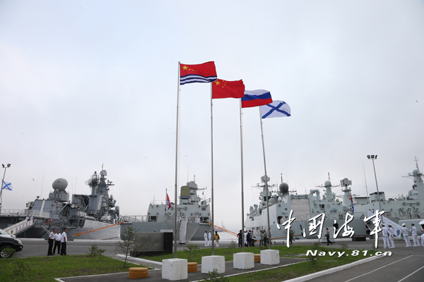 中俄聯(lián)演進(jìn)入實(shí)兵演習(xí)階段 兩軍戰(zhàn)艦整裝待發(fā)