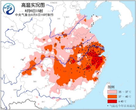 南方高溫天氣或再加強 18省區市6日現高溫天氣