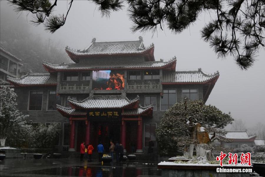 全國多地迎來2014年第一場降雪