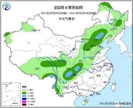 長江中下游氣象干旱區未來三天依然無明顯降水