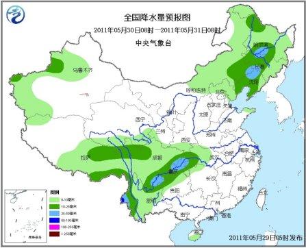 長江中下游氣象干旱區未來三天依然無明顯降水