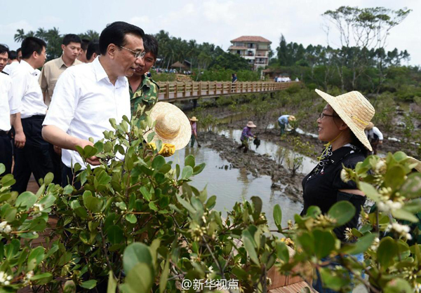 李克強海南考察：入小店訪漁民 談改革察民生