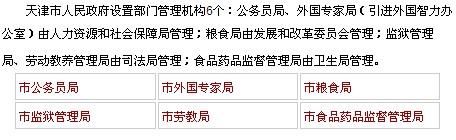 天津市政府機構(gòu)