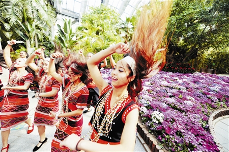 曹莊花卉旅游節開幕 根據不同節日舉辦主題活動