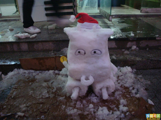 下雪啦!看看堆雪人的N種方法