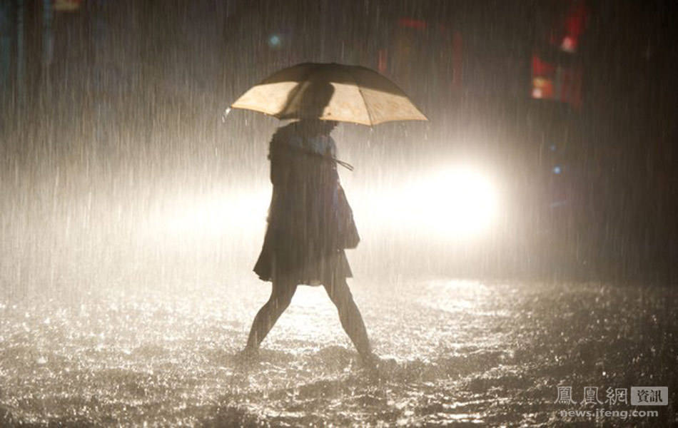 北京暴雨驚人景象