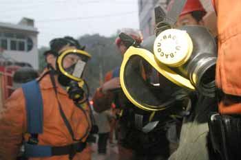 Gas well sealed off