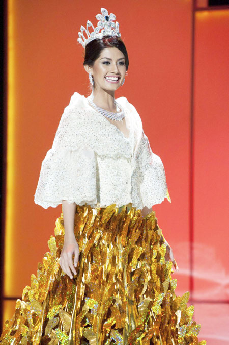 Miss Universe contestants in national costumes
