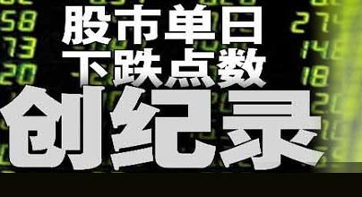 滬深股市創單日下跌點數紀錄 跌停股約千只