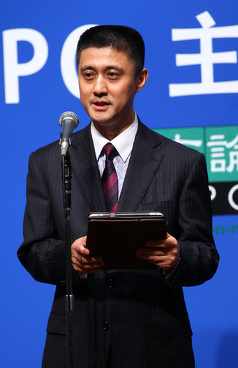 中國日報社高岸明副總編輯在晚宴上致辭