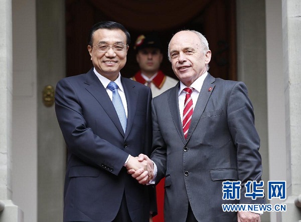 李克強：中瑞自由貿易協定將樹立一個好的標桿