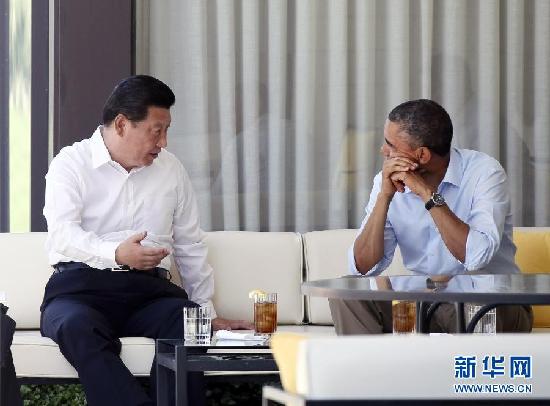 習近平同奧巴馬舉行第二場會晤并在會晤前散步