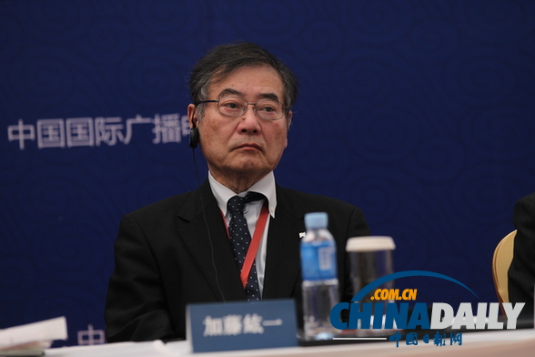 日中友好協會會長加藤纮一發言
