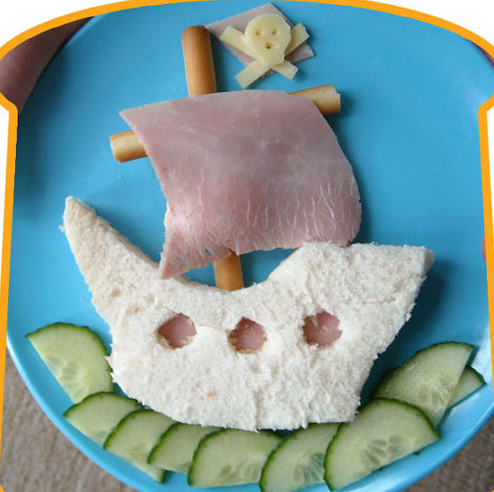 如何做飯孩子才愛(ài)吃？英一父親創(chuàng)異型三明治成名人