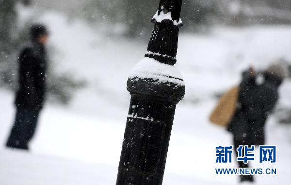 紐約遭暴風(fēng)雪襲擊 部分地區(qū)能見度為零