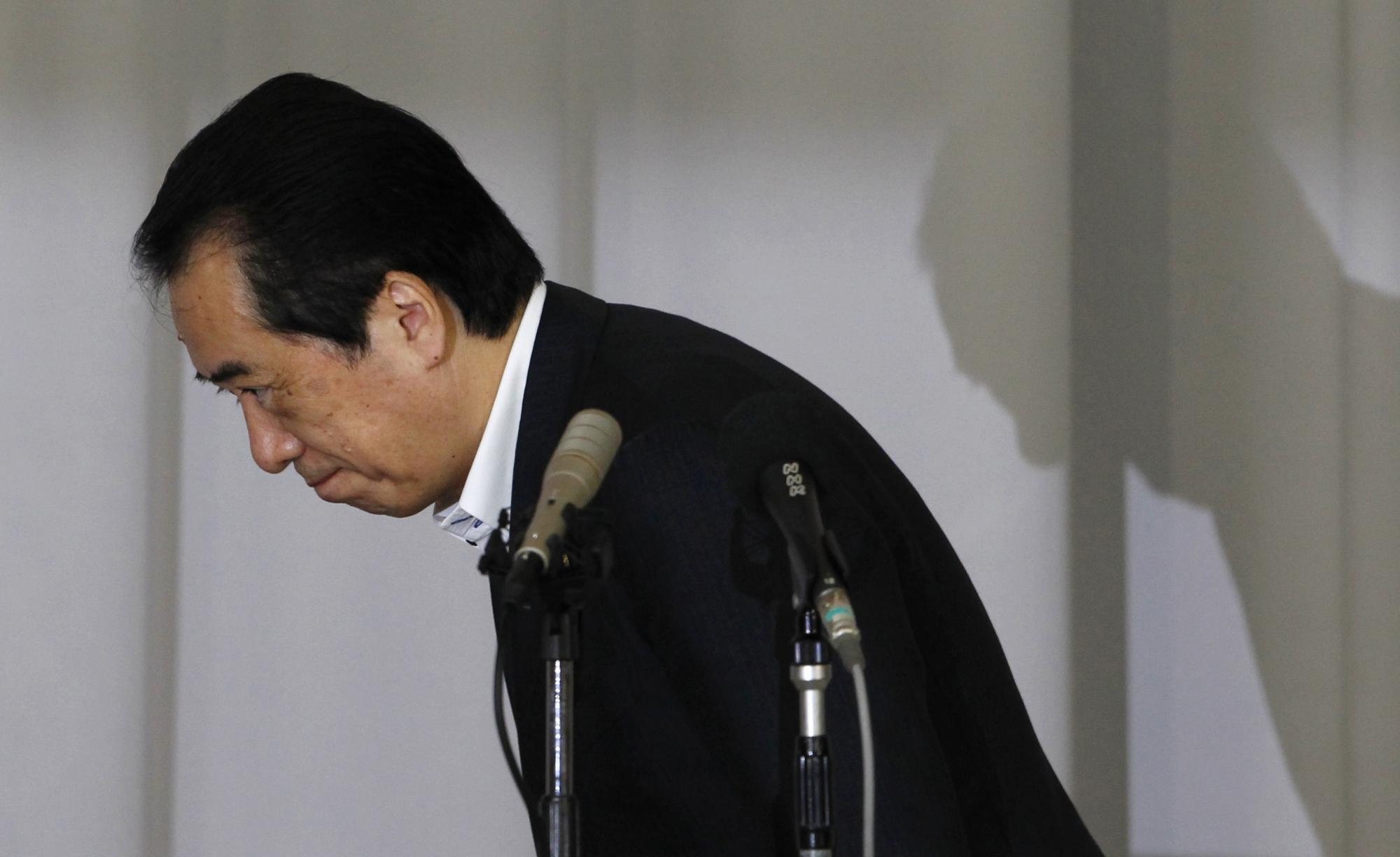苦撐一年三個月 “拖延首相”菅直人正式辭職