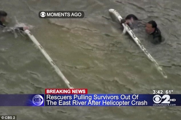 英游客攜父母慶生紐約上空觀光 直升機墜河1死4傷