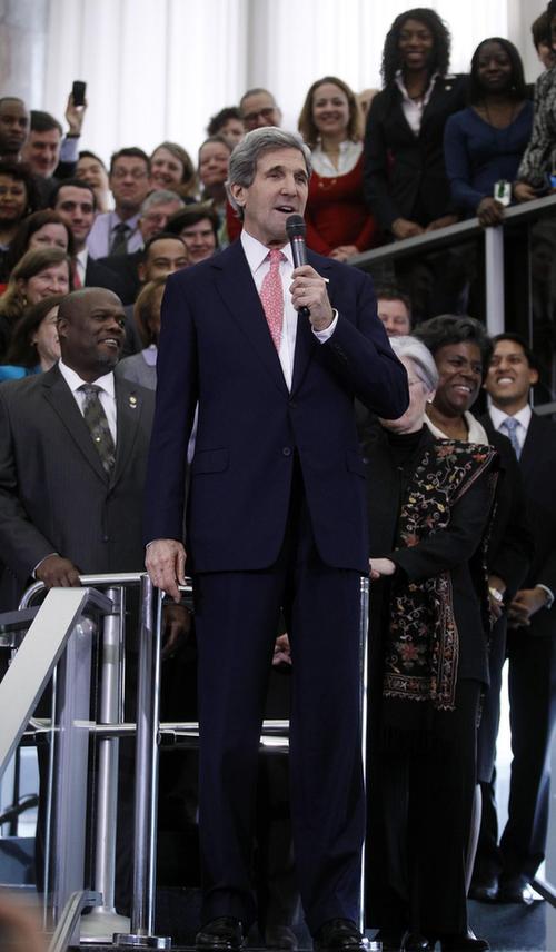 美國新任國務卿克里正式履職