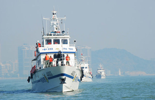 中國省級海洋維權巡航執法首航深圳起航