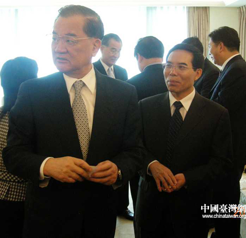 河北文化代表團在臺北拜會連戰、吳伯雄（組圖）