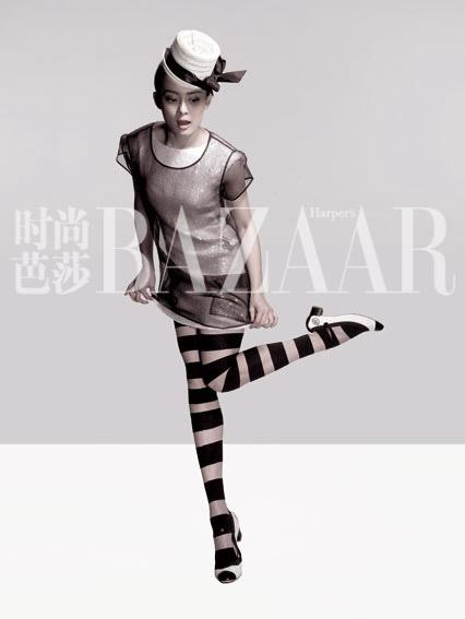 孫儷黑色時(shí)尚寫(xiě)真赫本風(fēng)韻