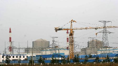 中國田灣核電站渦輪機試運轉成功