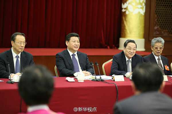 習近平看望政協少數民族界委員