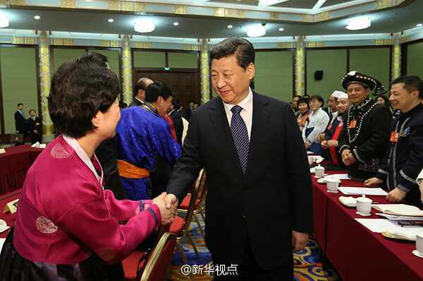 習近平看望政協少數民族界委員