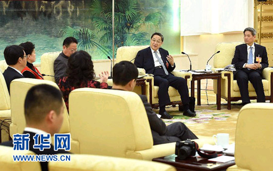 俞正聲參加臺灣代表團審議