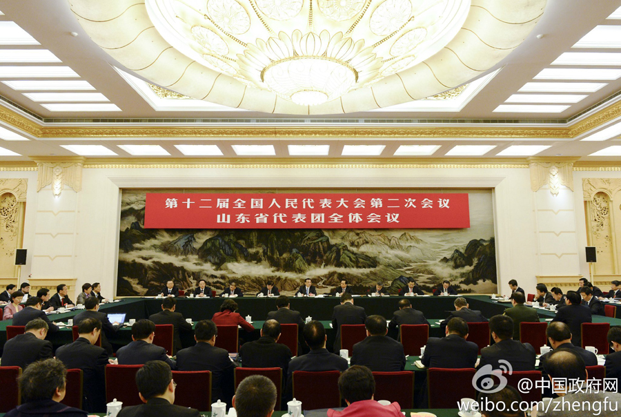李克強參加山東代表團審議