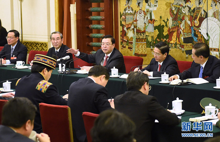 習(xí)近平李克強張德江劉云山王岐山張高麗分別參加審議