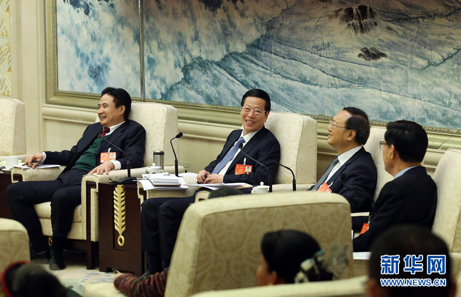 習近平李克強張德江劉云山王岐山張高麗分別參加審議