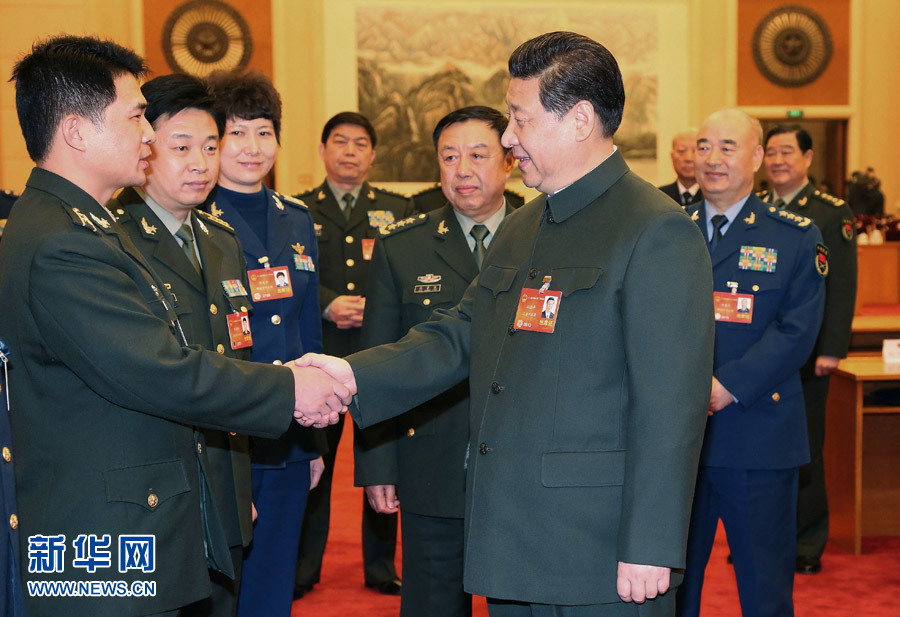 習近平出席解放軍代表團全體會議
