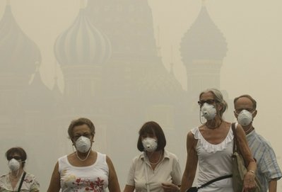 俄酷熱天氣已奪命5000 莫斯科打響大火“保衛戰”