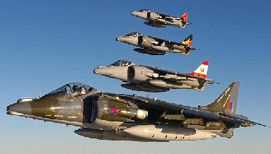 最后一次翱翔藍天 英國皇家空軍鷂式戰機退役