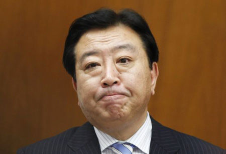 日本首相野田佳彥會(huì)晤自民黨總裁 討論解散眾院事宜