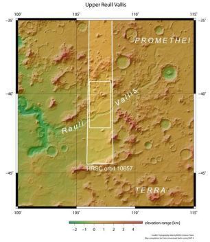 歐洲航天局發(fā)布照片 顯示火星曾有1500米長河