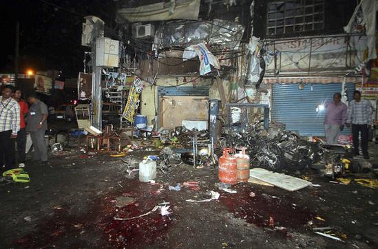 印度第六大城市海得拉巴發生連環爆炸 18人死亡