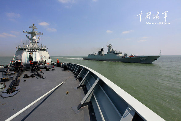 東海艦隊(duì)隱身戰(zhàn)艦群強(qiáng)磁干擾下練編組作戰(zhàn)