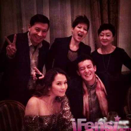 明星罕見全家福：周濤清新可人 吳尊全家俊男美女