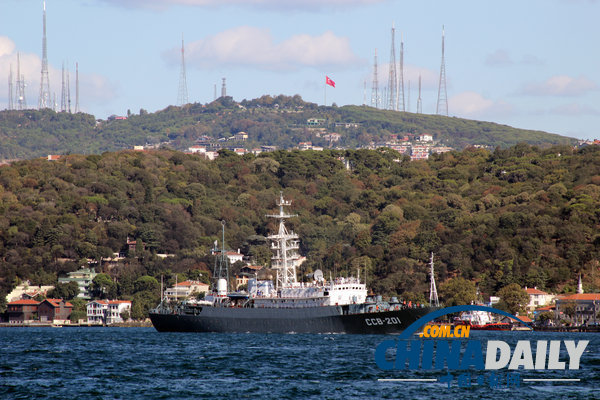 俄3艘戰艦通過博斯普魯斯海峽 前往敘利亞海域