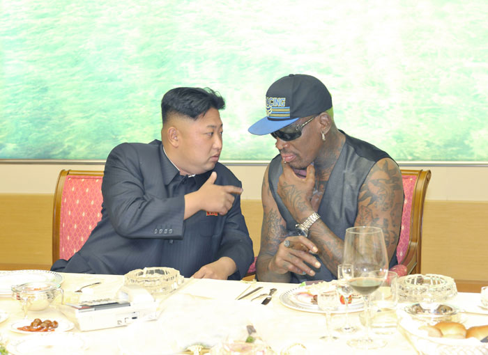 金正恩宴請(qǐng)美前籃球明星羅德曼 并邀其隨時(shí)訪朝
