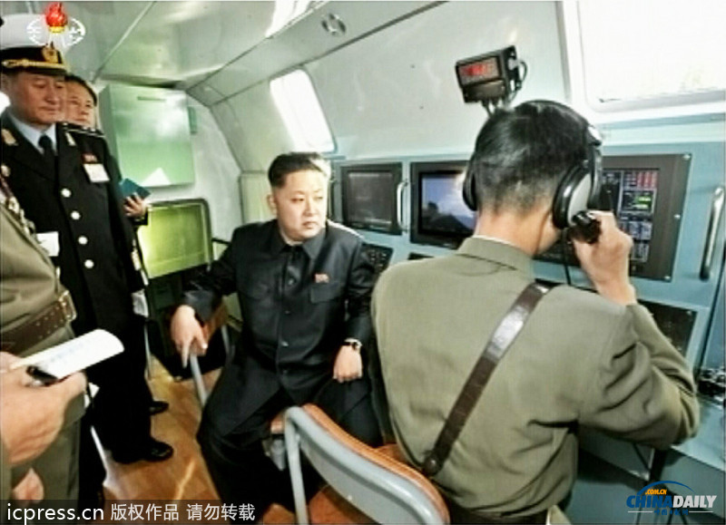 金正恩參觀朝鮮最新戰艦 指導機動演習