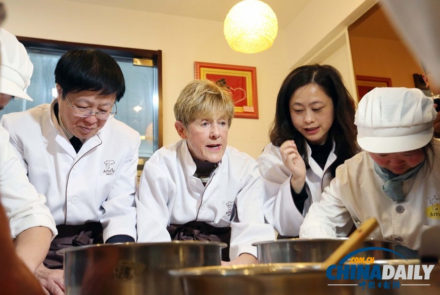 加拿大總督夫人看望南京智障兒童 傳授私房秘籍(組圖)