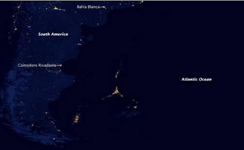 NASA太空衛(wèi)星圖上的神秘光點系漁船