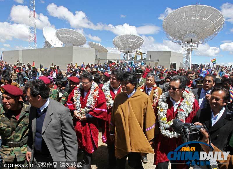 中國將發射玻利維亞衛星 ?？偨y將來華親臨現場