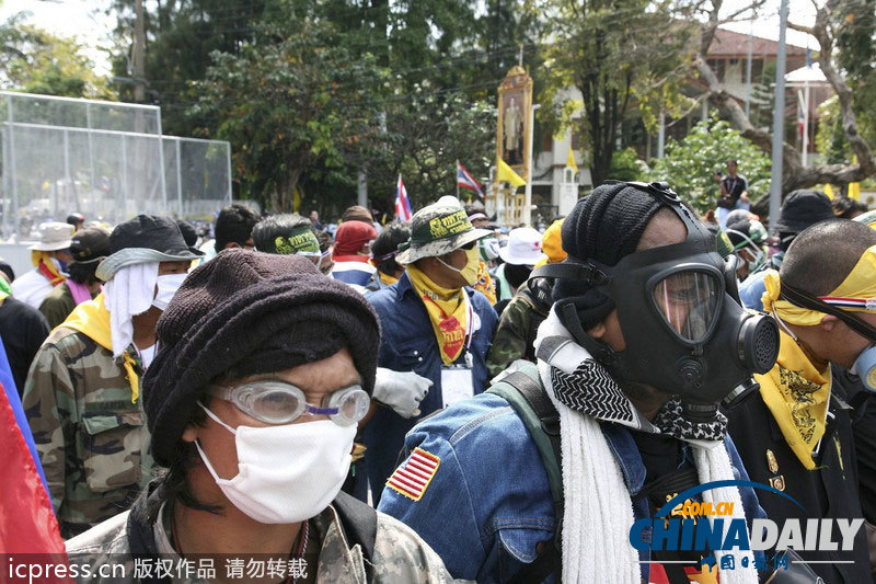 泰國反政府示威持續(xù) 抗議現(xiàn)場面面觀（組圖）