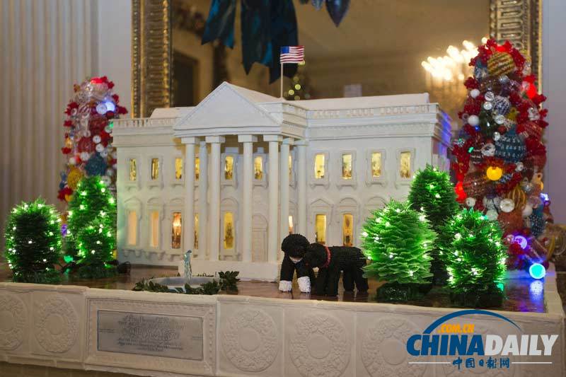 白宮圣誕節裝飾先睹為快 充滿濃郁節日氛圍
