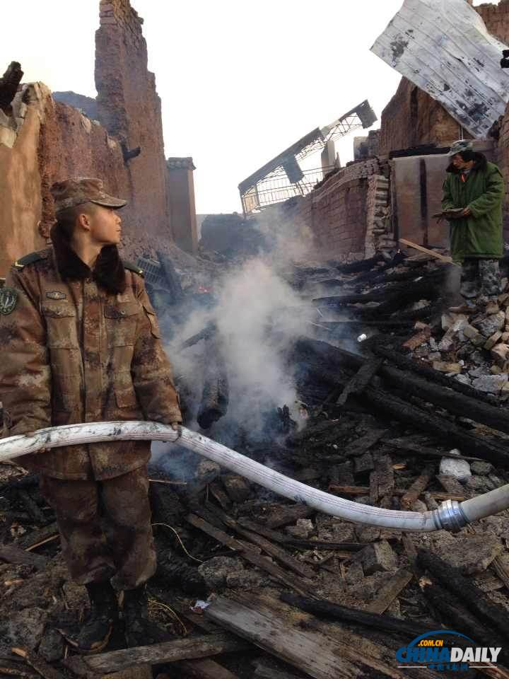 組圖：云南香格里拉獨克宗古城今日凌晨突發大火