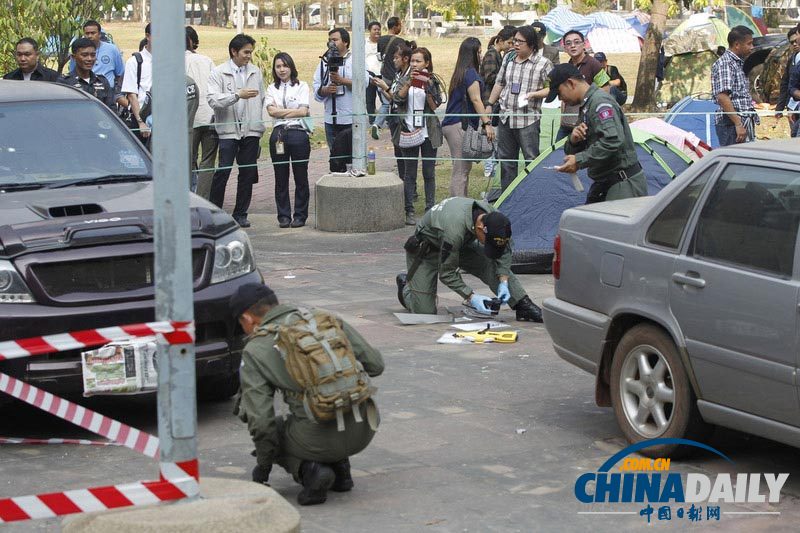 泰國示威現場再遇暴力襲擊 手榴彈爆炸致一人受傷（組圖）